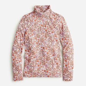NWT J.Crew Tissue Turtleneck in Fête Floral